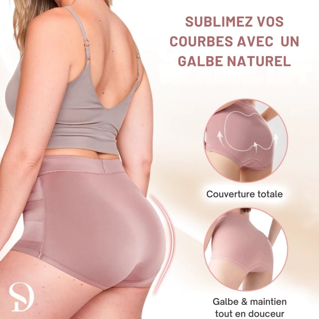 alt="Culotte absorbante femme taille haute portée au quotidien"
