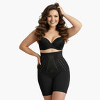 Femme portant culotte sculptante taille haute Freebala effet ventre plat immédiat et invisible sous les vêtements