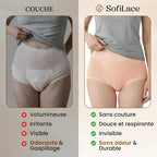 SofiLace - Culotte Taille Haute Élégante – Confort & Protection Anti-Fuites