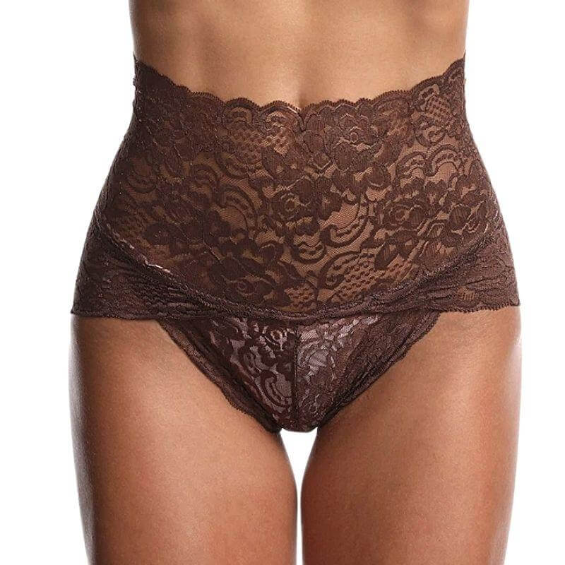 Lot de 2 Culottes Modelantes Dentelle Taille Haute